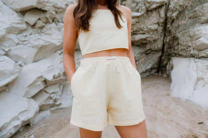 FLEUR SHORT | VICHY JAUNE